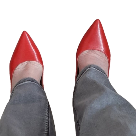 Alfani Step n Flex - Red heels pointed toe Jeules pumps - Size: 8M - Picture 2 of 8